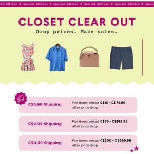 ✨️✨️SPECIAL EDITION✨️✨Closet Clear Out Discounted Shipping Rates Guide 💰